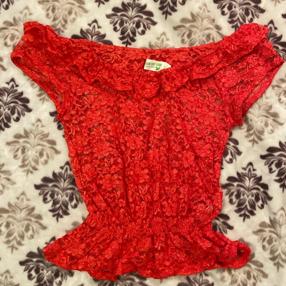 Selena Gomez lace blouse. Size large (juniors?)